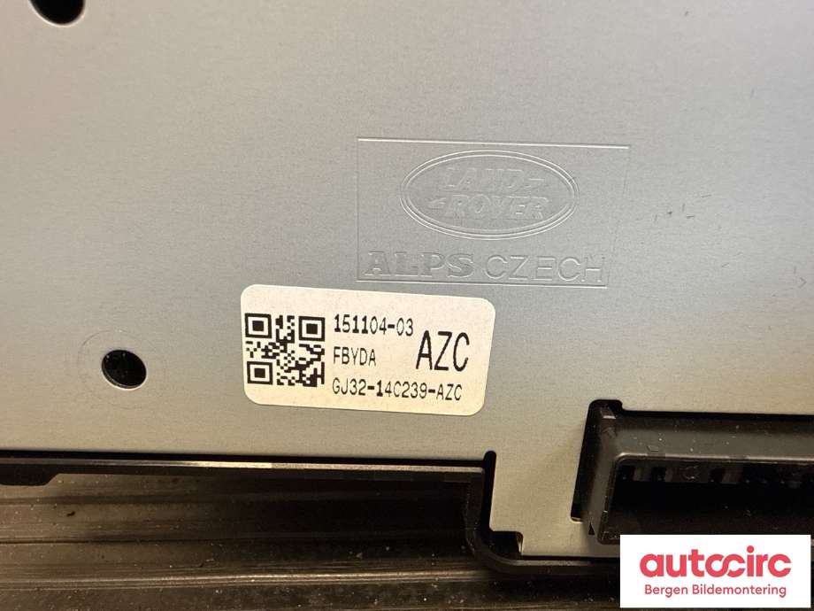 Varmeapparat betjening til Land Rover Range Rover, Evoque 2011-2019 (Type I)  (LAND-ROVER|GJ3214C239AZD|LR075783|LR106400)
