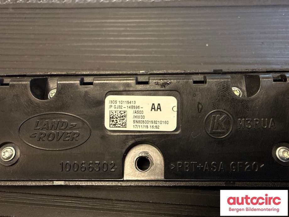 Bryter diverse til Land Rover Range Rover, Evoque 2011-2019 (Type I)  (LAND-ROVER|GJ3214B596AA|LR070653|)