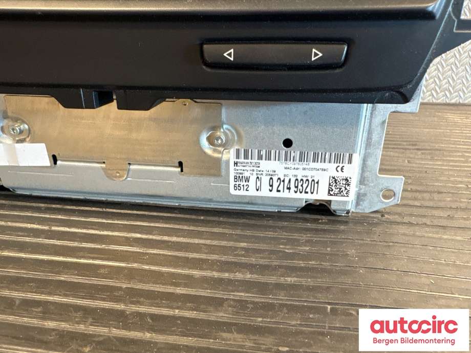 Bilstereo til BMW 3-Serie 2005-2011 (E90/E91/E92/E93) (E90/E91/E92/E93) (BMW|65 12 9 283 428|)