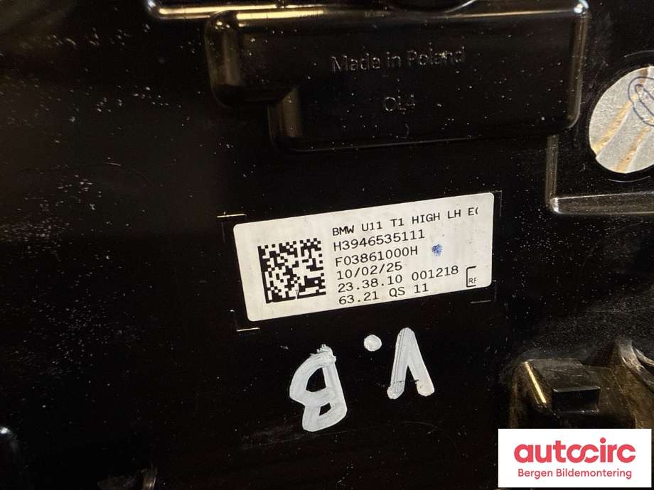 Baklykt venstre til BMW iX 2021-->> (I20) (I20) (BMW|63 21 9 465 351|)