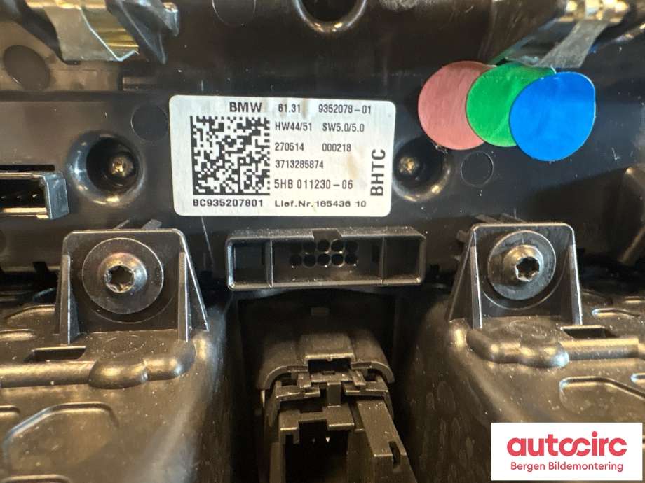 Varmeapparat betjening til BMW i3 2013-2022  (BMW|61 31 5 A0A 3F6|)