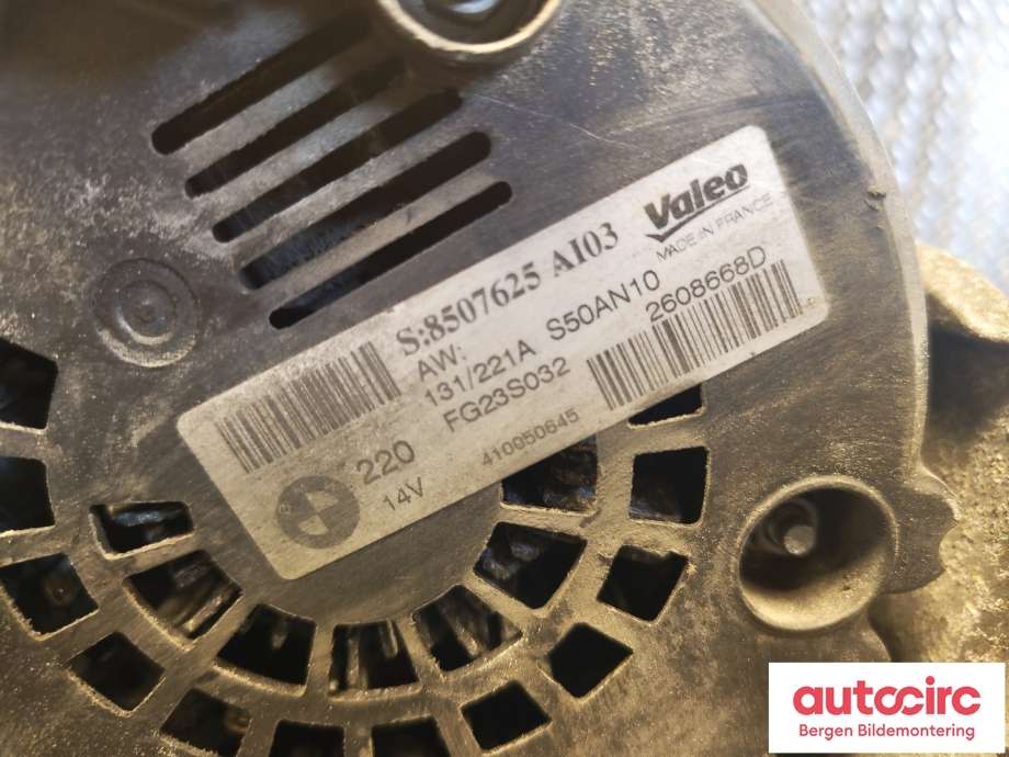 Dynamo til BMW 5-Serie 2010-2017 (F10/F11) (F10/F11) (BMW|12 31 8 507 625|)