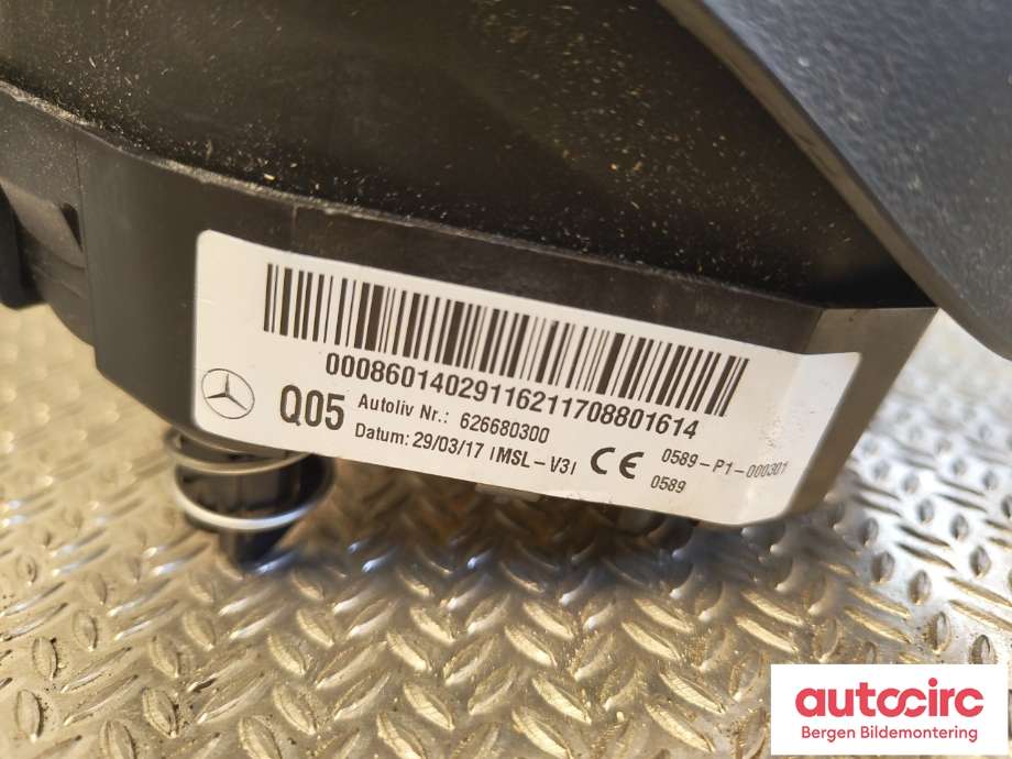 Airbag rattpute til Mercedes Vito 2014-->> (W447) (W447) (MERCEDES|A 000 860 14 02 9116|)