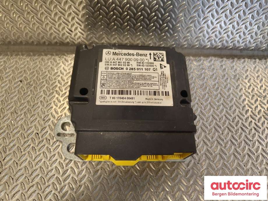 Airbag elektronikk til Mercedes Vito 2014-->> (W447) (W447) (MERCEDES|A 447 900 09 00|)