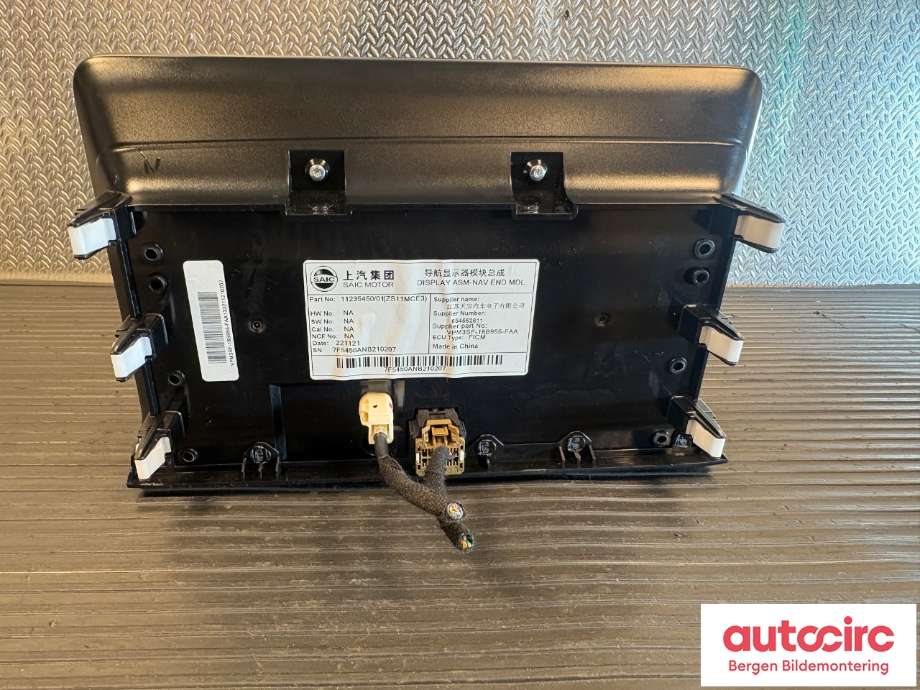 Instrument kjørecomputer til MG ZS EV 2022-->> (Type I, Fase 2) (MG||11235450/01|11235450)