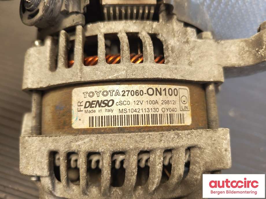 Dynamo til Toyota Auris 2013-2015 (Type II, Fase 1)  (TOYOTA|270600N100|)