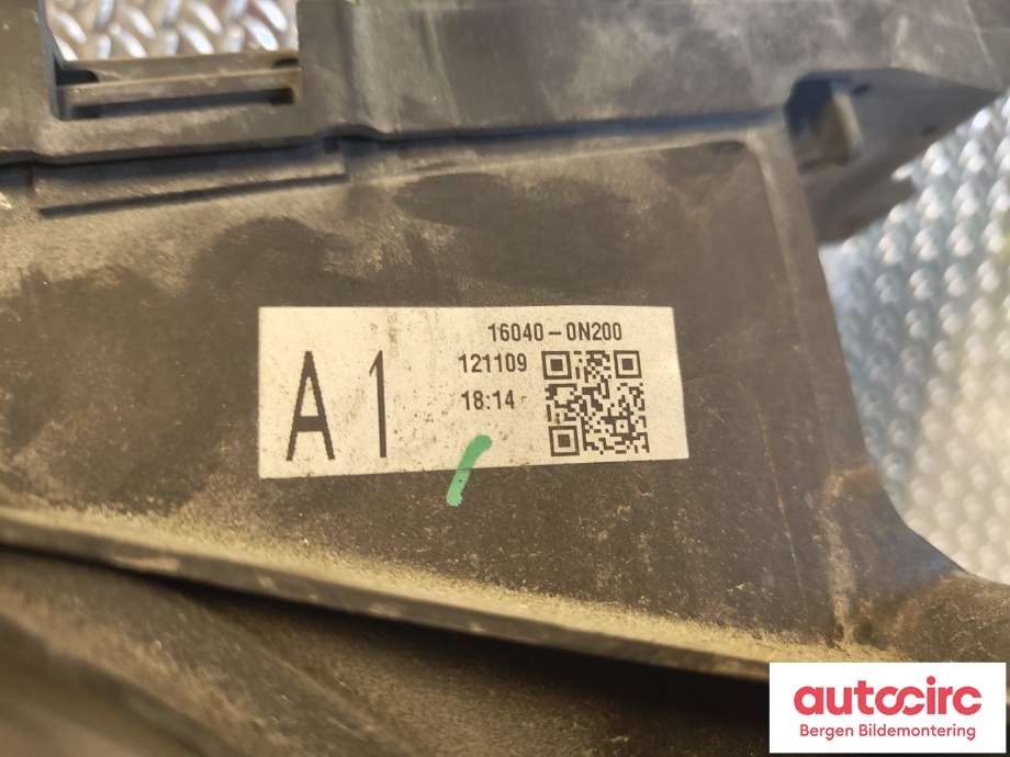Kjølevifte til Toyota Auris 2013-2015 (Type II, Fase 1) (TOYOTA|167110N041|163610N040|163630N020)