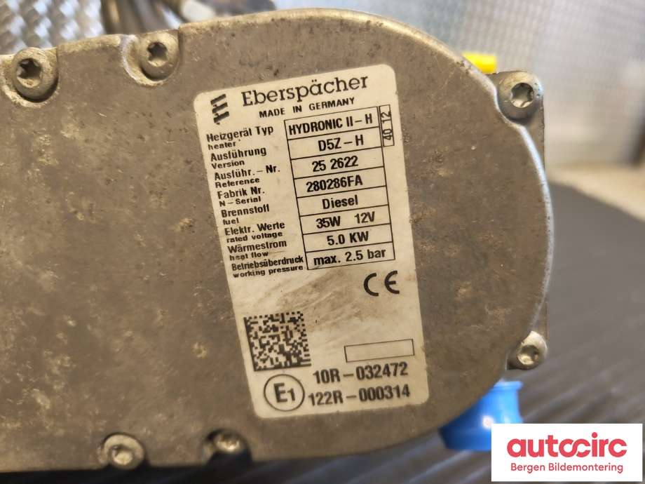 Dieselvarmer til Toyota Auris 2013-2015 (Type II, Fase 1) (TOYOTA|8710002060||25 2622)