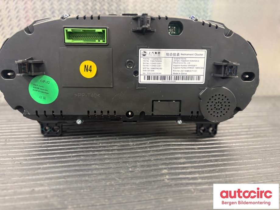 Speedometer til MG ZS EV 2022-->> (Type I, Fase 2)  (MG||11246507)