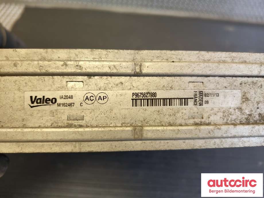 Intercooler til Citroën C4, Picasso 2013-2018 (Type II)  (CITROEN|96 756 279 80|)