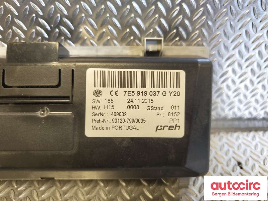Bryter diverse til VW Transporter / Caravelle 2015-2019 (T6) (T6) (VOLKSWAGEN|7E5 919 037 J|)