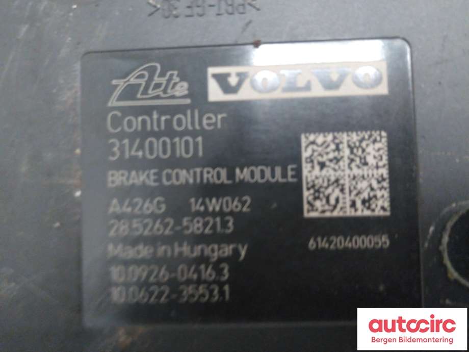 Styreenhet ABS til Volvo XC60 2014-2017 (Type I, Fase 2) (VOLVO|31400101|)