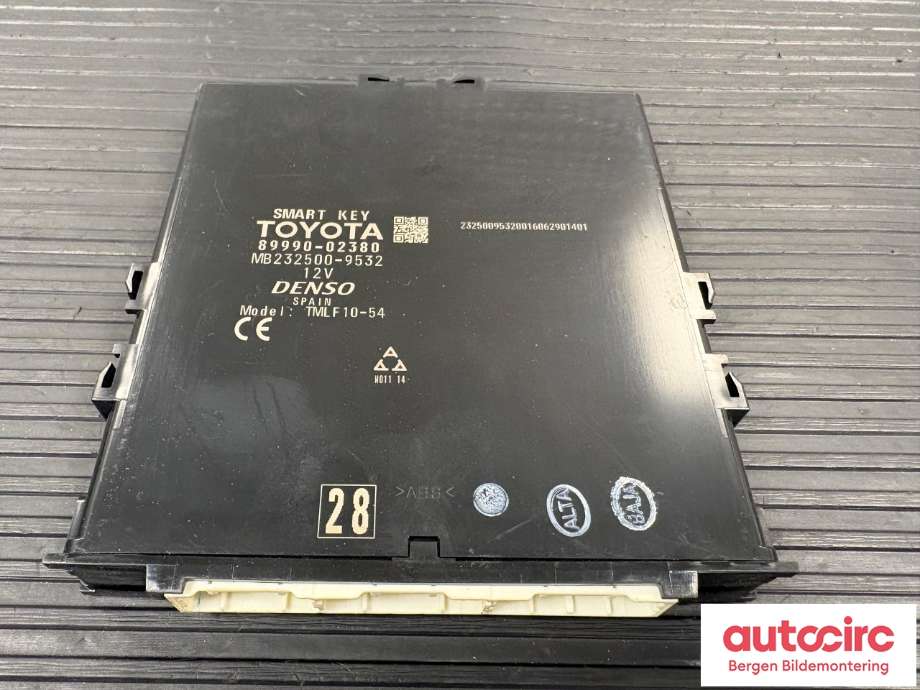 Styreenhet nøkkelfri/keyless til Toyota Auris 2015-2019 (Type II, Fase 2) (TOYOTA|8999002380|)