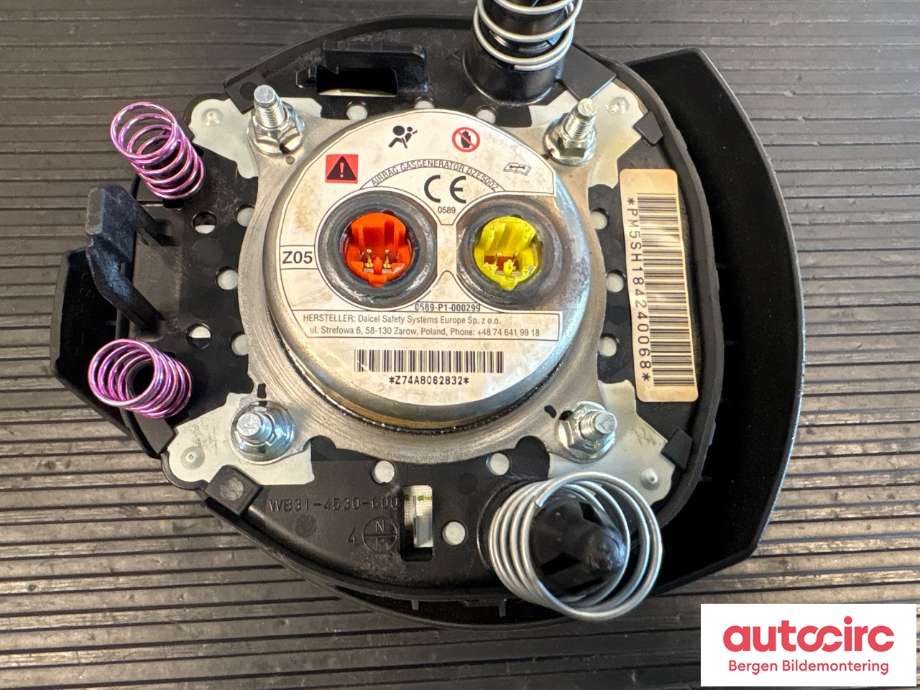 Airbag rattpute til Nissan Leaf 2018-->> (Type II)  (NISSAN|K85105SH1A|K85105SH0A|)
