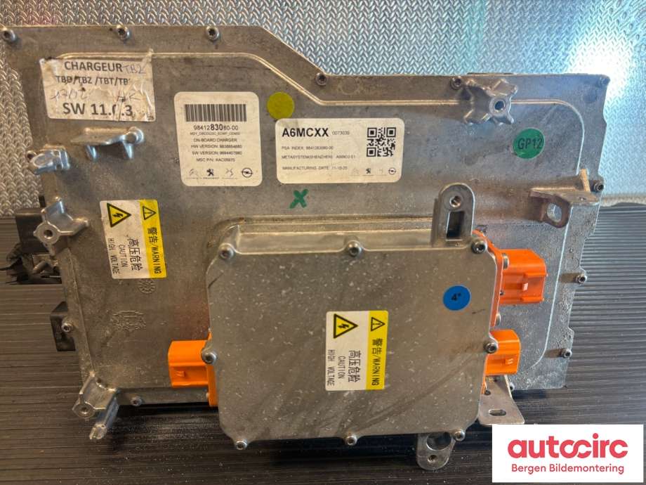 Batterilader (OBC - On Board Charger) til Peugeot 208 2019-->> (Type II) (PEUGEOT|16 913 444 80|16 758 121 80|)