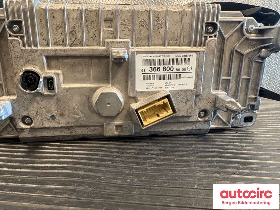 Speedometer til Peugeot 208 2019-->> (Type II)  (PEUGEOT|98 485 804 80|98 366 800 80|)