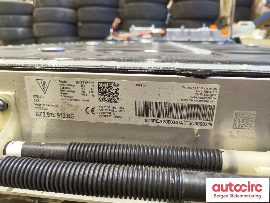 Batteripakke elbil til Porsche Macan 2014-->> (95B) (95B) (PORSCHE|0Z3 915 913 BN|0Z3 915 913 BX|0Z3 915 913 BG)