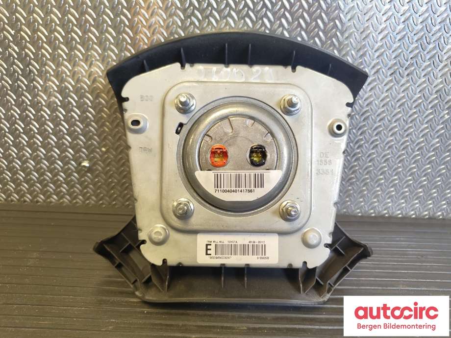 Airbag rattpute til Toyota Avensis 2003-2008 (Type II) (TOYOTA|4513005112B0|)