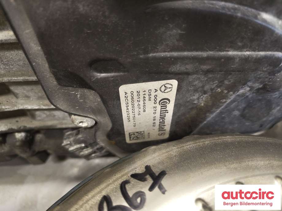 Girkasse automat til Mercedes ML 2011-2015 (Fase 1) (W166) (W166) (MERCEDES|A 166 270 67 02|A 166 270 53 00 80|)