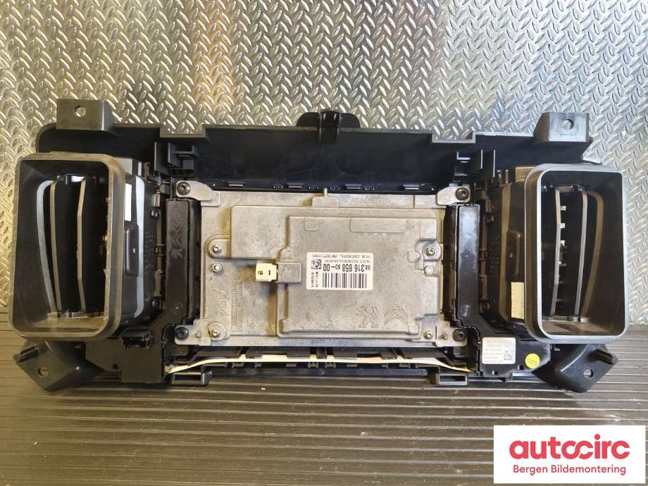 Multimedia display (MCU - Media Controller Unit) til Peugeot Expert 2016-->> (Type III)  (PEUGEOT|98 316 658 80|)