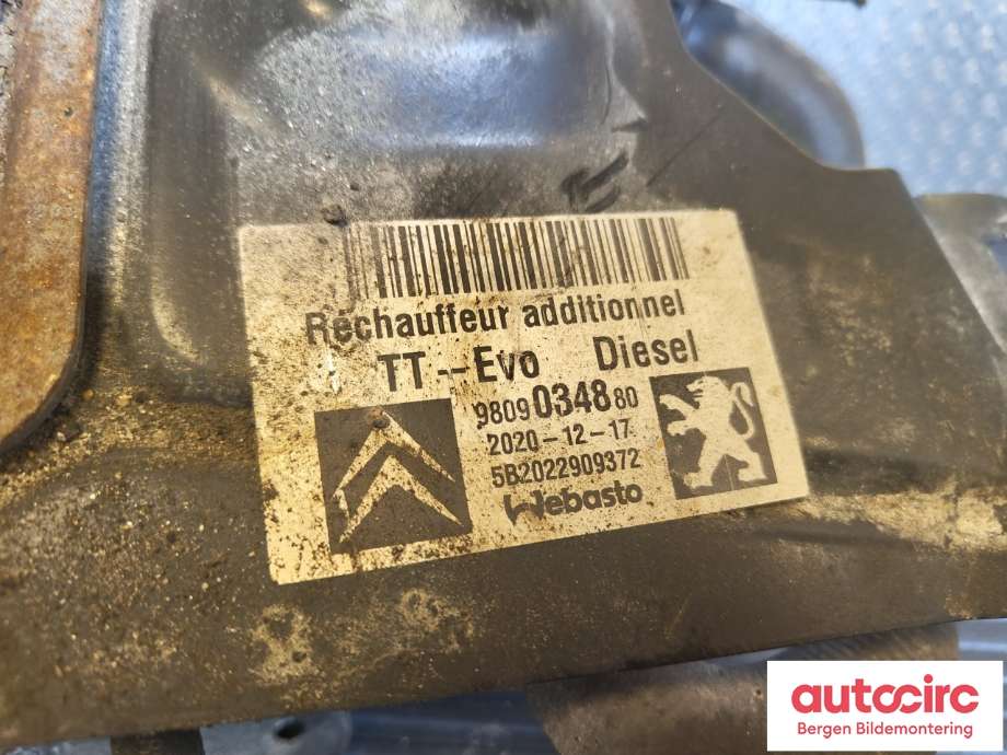 Dieselvarmer til Peugeot Expert 2016-->> (Type III)  (PEUGEOT|98 090 348 80|98 090 347 80|)
