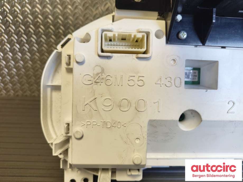 Instrumentpanel til Mazda 6 2015-2018 (Type III, Fase 2) (MAZDA|GML655471B|G46M5544X|)
