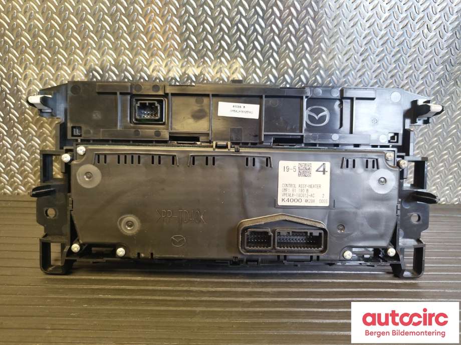 Varmeapparat betjening til Mazda 6 2015-2018 (Type III, Fase 2)  (MAZDA|GMF1-61-190C|)