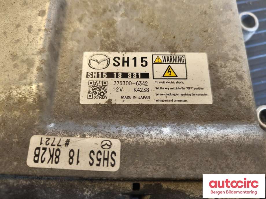 Styreenhet motor til Mazda 6 2015-2018 (Type III, Fase 2) (MAZDA|SH15-18-881A|)