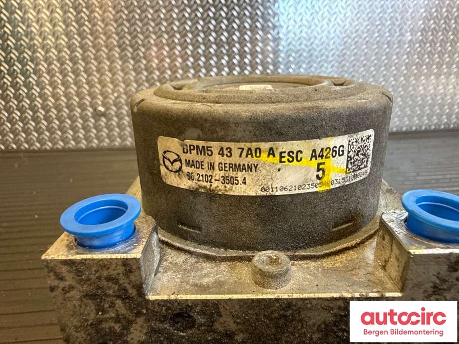 ABS sentral til Mazda 3 2016-2019 (Type III, Fase 2)  (MAZDA|BPY5-43-7A0A|)