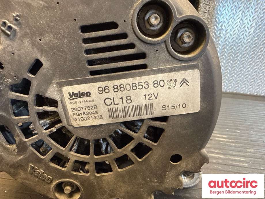 Dynamo til Citroën Berlingo 2008-2015 (Type II, Fase 1)  (CITROEN|5705 EE|5705 AX|5702 K8)