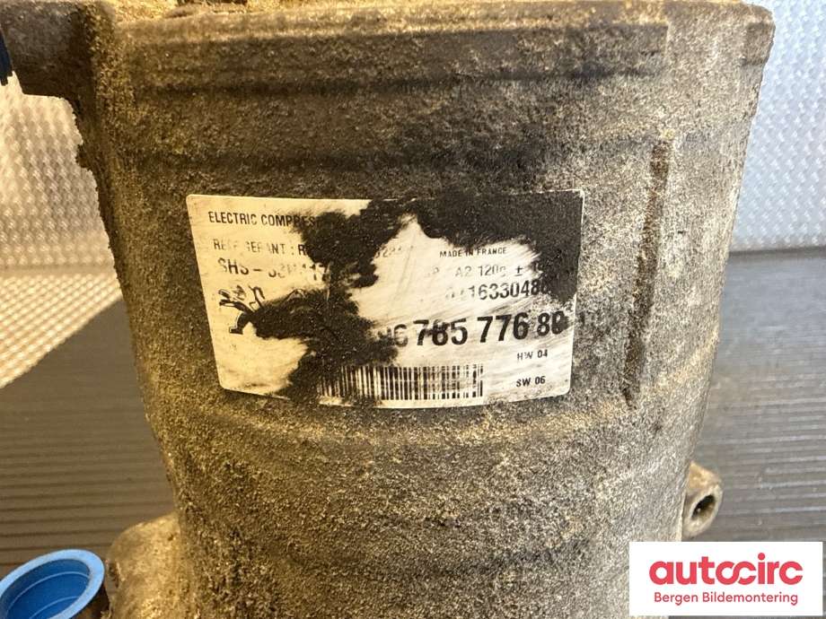 Aircondition kompressor til Peugeot Partner 2015-2019 (Type II, Fase 2) (PEUGEOT|96 785 776 80|)