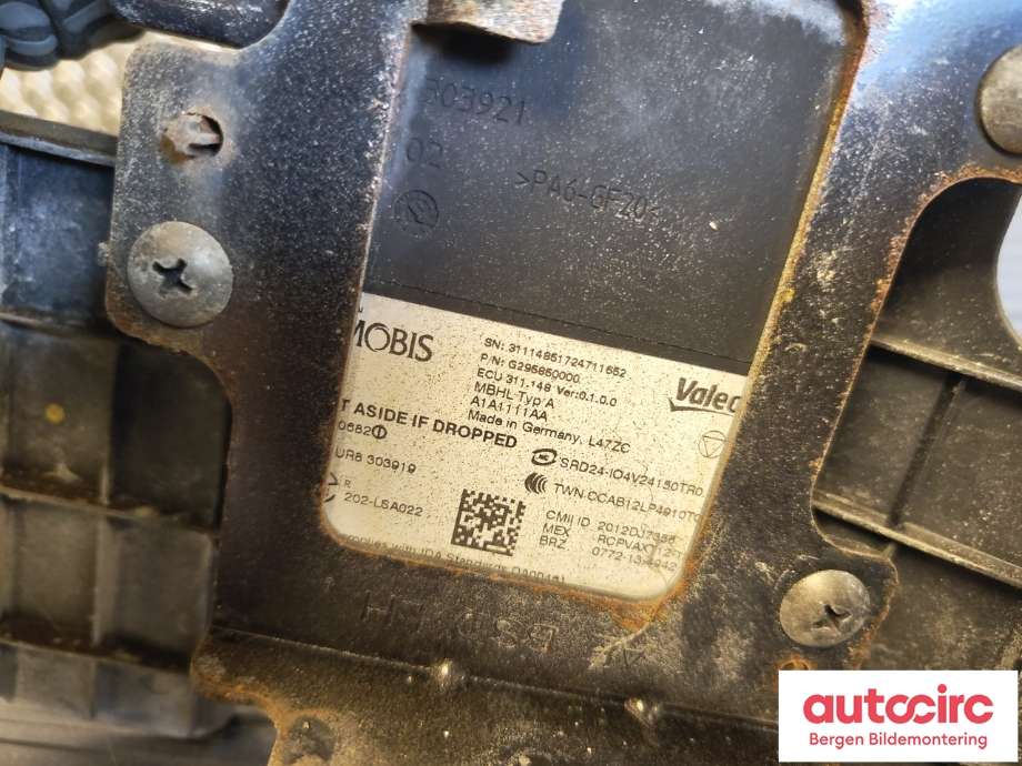 Sensor radar til Hyundai Ioniq Electric 2016-2019 (Fase 1)  (HYUNDAI|95811G2000|)