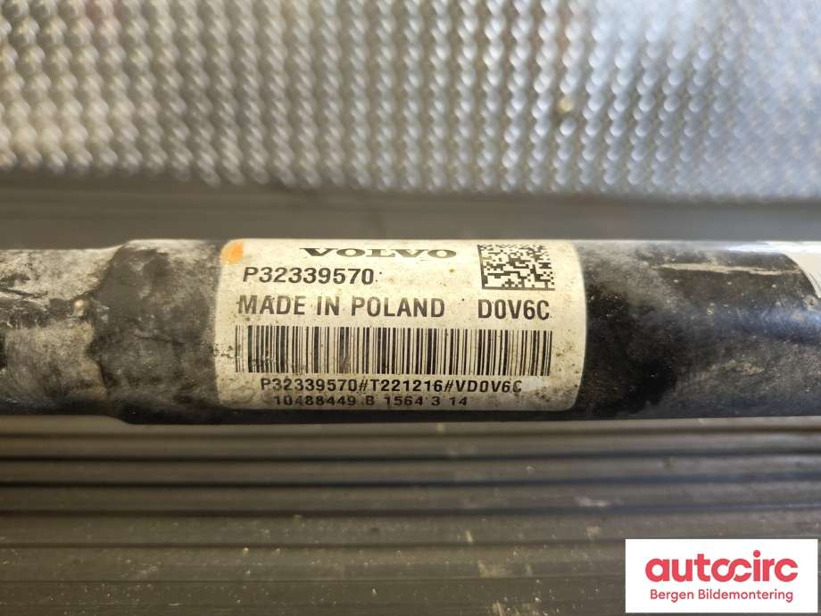 Drivaksel høyre bak, elbil til Volvo XC40 2018-2024  (VOLVO|36003573|)