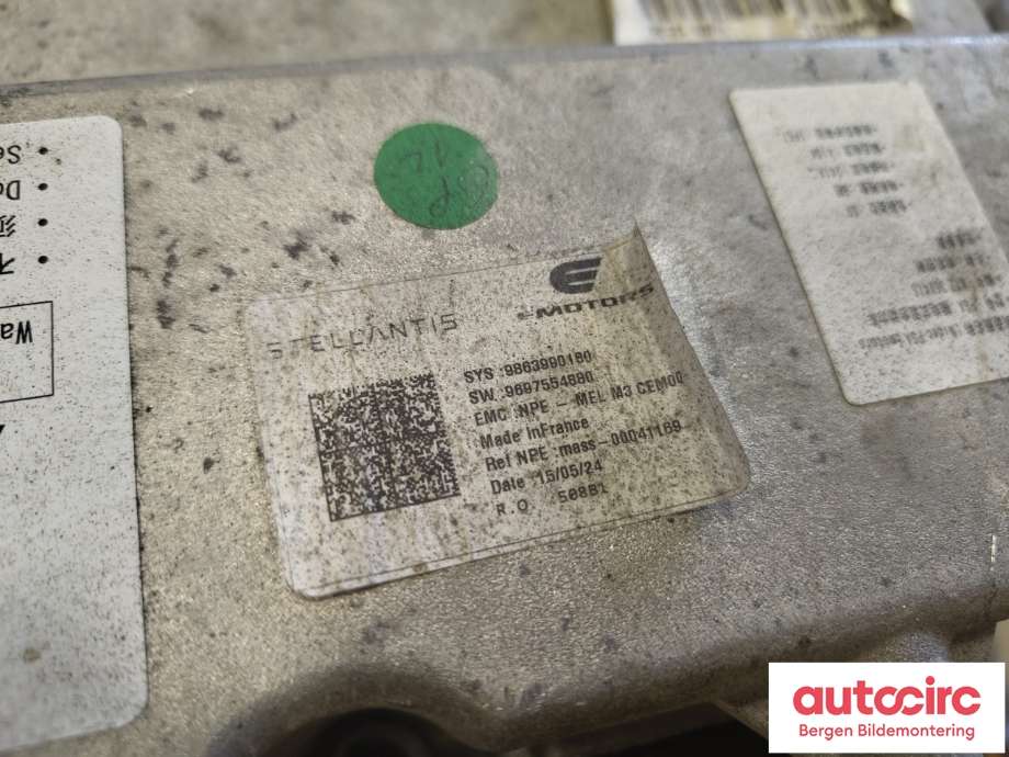 Motor elbil foran til Opel Corsa F 2019-->>  (OPEL|98 561 344 80|)