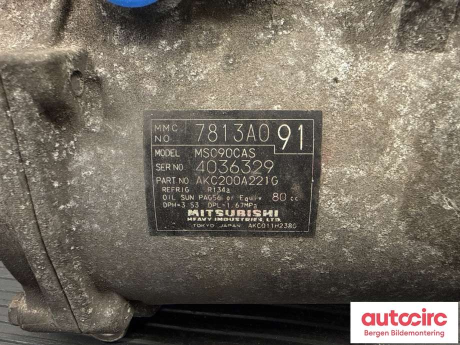 Aircondition kompressor til Citroën C-Crosser 2007-2012  (CITROEN|6453 VZ|)