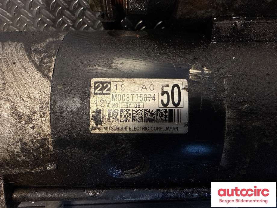 Starter diesel til Mitsubishi Pajero 2007-2016 (Type IV, Fase 1)  (MITSUBISHI|1810A050|)