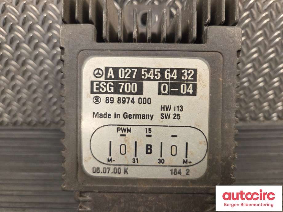 Styreenhet klima/aircondition til Mercedes CL 2000-2006 (C215) (C215) (MERCEDES|A 027 545 64 32|)