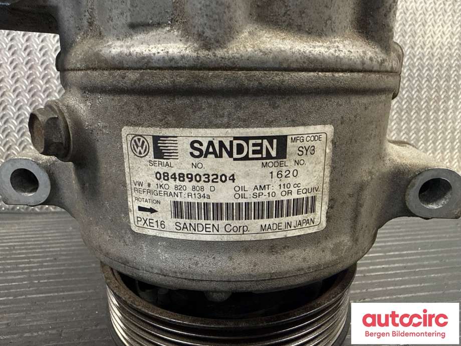 Aircondition kompressor til Škoda Superb 2008-2015 (Type II) (SKODA|1K0 820 808 F|1K0 820 859 QX|)