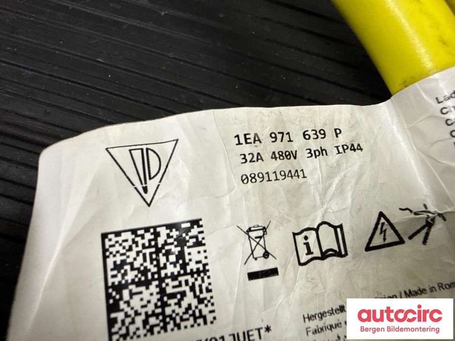 Batterilader kabel til VW ID.4 2020-->>  (VOLKSWAGEN||1EA 971 639 P)