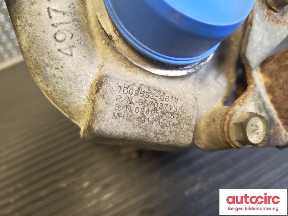 Turbo til Peugeot Partner 2019-->> (Type III)  (PEUGEOT|0375 N5|0375 Q2|)