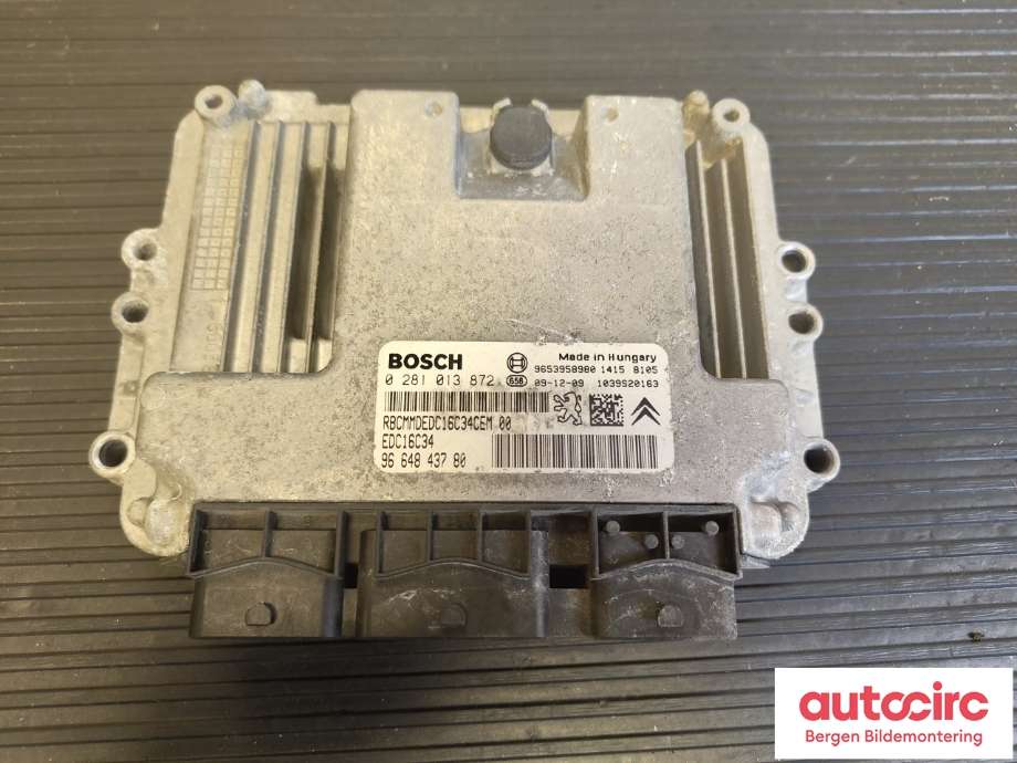 Styreenhet motor til Peugeot Partner 2019-->> (Type III) (PEUGEOT|1943 29||96 648 437 80)
