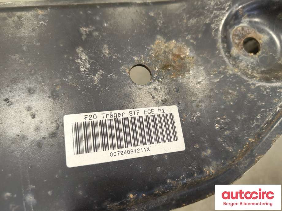 Støtfangerforsterkning bak til BMW 1-Serie 2011-2015 (Fase 1) (F20/F21) (F20/F21) (BMW|51 12 7 240 912|)
