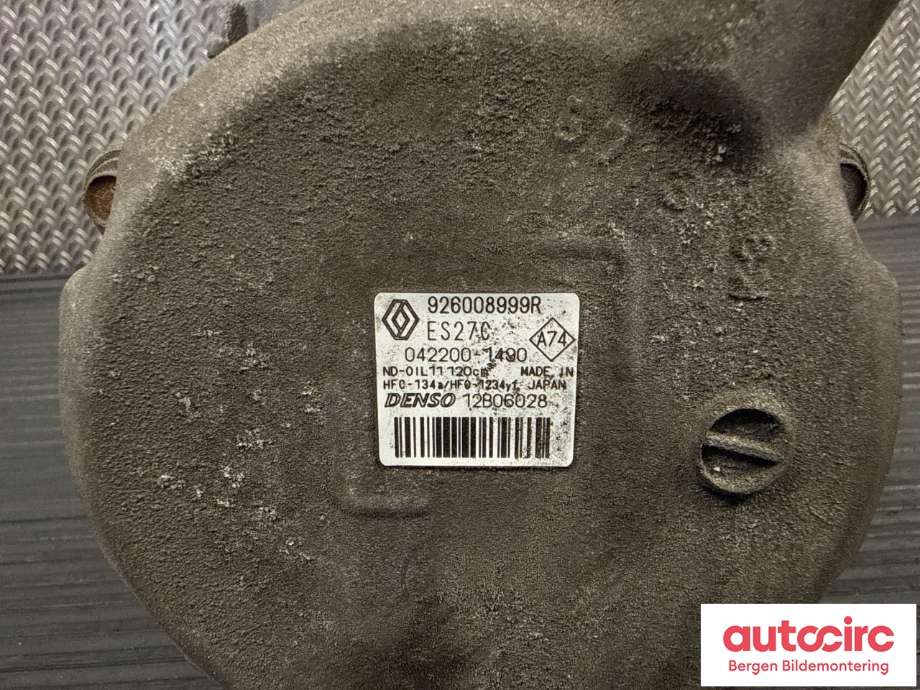 Aircondition kompressor til Renault Zoe 2013-2019 (Fase 1) (RENAULT|926008999R|)