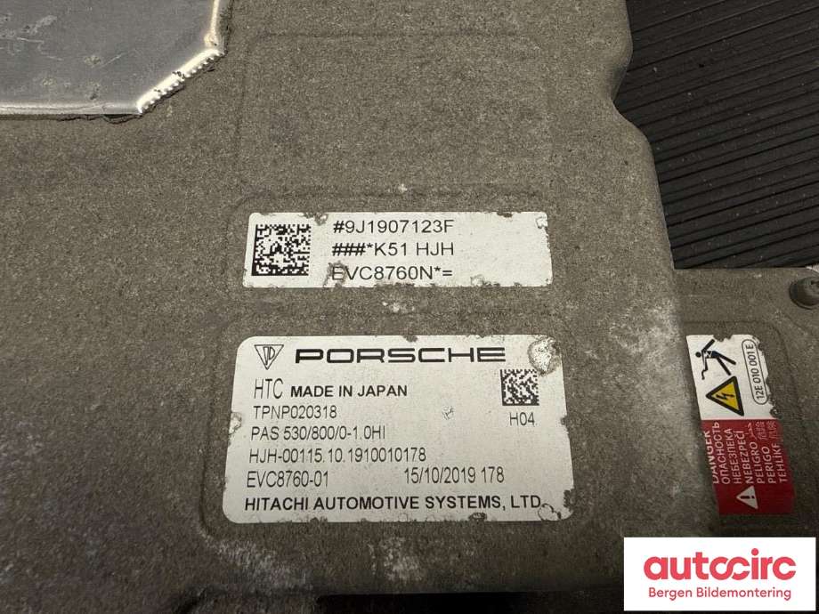DCDC converter elbil til Porsche Taycan 2019-->>  (PORSCHE|9J1 907 123 F|)
