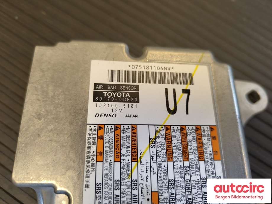 Airbag elektronikk til Toyota Yaris Cross (SUV) 2021-->> (TOYOTA|891700DE20|)