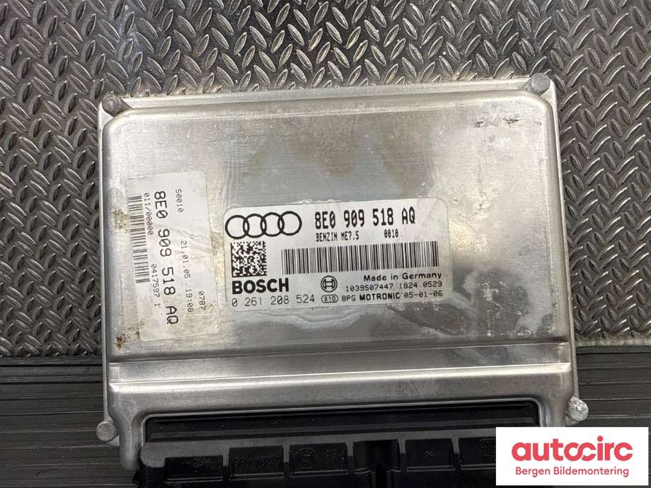 Styreenhet motor til Audi A4 2004-2008 (Type III) (B7) (B7) (AUDI|8E0 909 528 QX|)