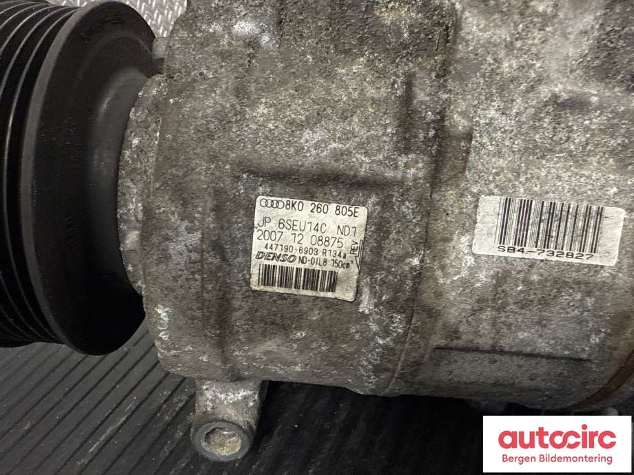 Aircondition kompressor til Audi A4 2007-2014 (Type IV) (B8) (B8) (AUDI|8K0 260 805 L|)