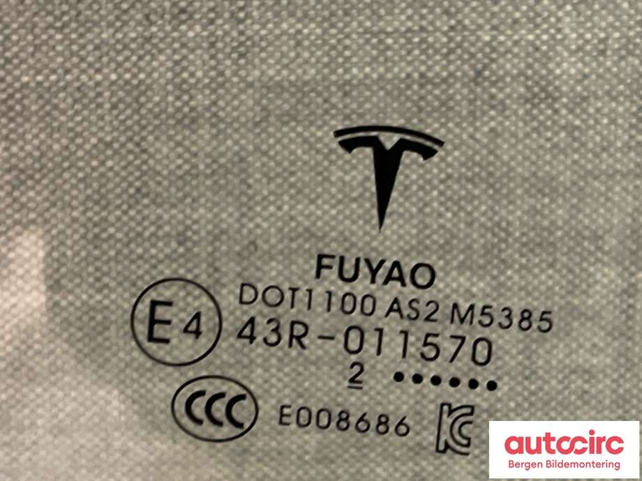 Siderute venstre bak til Tesla Model 3 2018-2023 (Fase 1)  (1513804-00-B|)