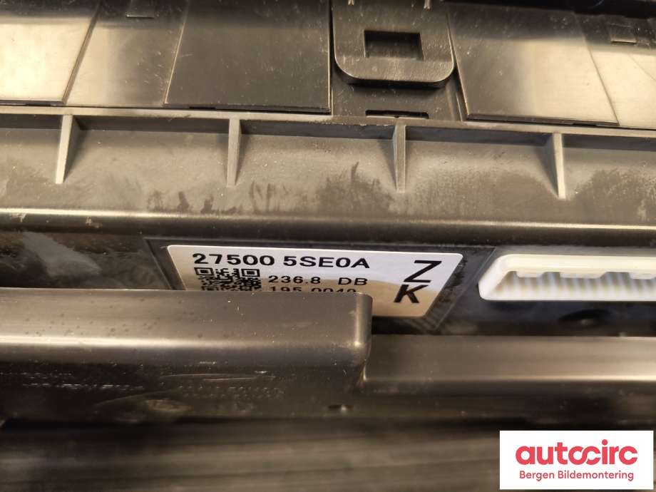 Varmeapparat betjening til Nissan Leaf 2018-->> (Type II) (NISSAN|275005SE0B|)