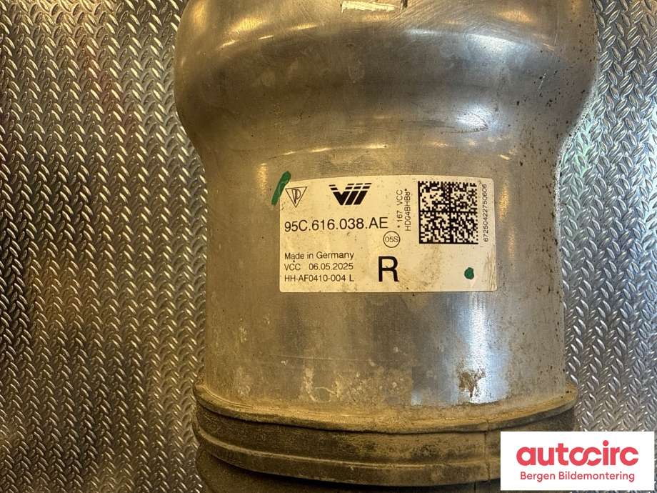 Fjærbein høyre foran til Porsche Macan 2014-->> (95B) (95B) (PORSCHE|PAC 616 038|95C 616 038 P|)